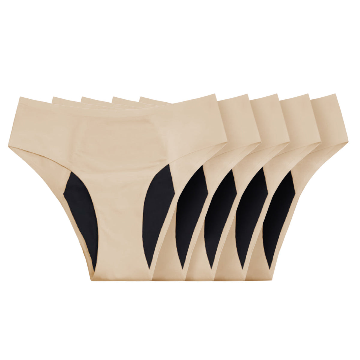 NOVIDADE: Cuecas Sem Costuras Estilo Biquíni à Prova de Fugas (Packs de Absorção Forte)