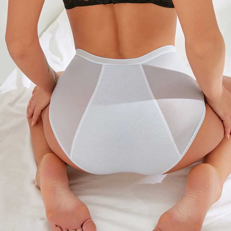 NOVIDADE: Cuecas de Cintura Subida à Prova de Fugas (Packs de Absorção Forte)